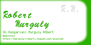 robert murguly business card